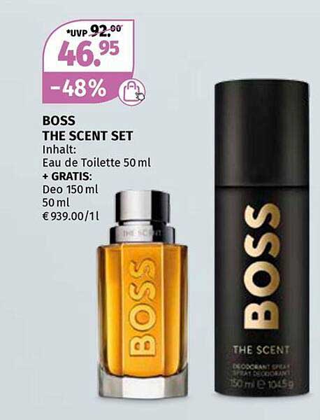 BOSS THE SCENT SET - Eau de Toilette und Deo Set
