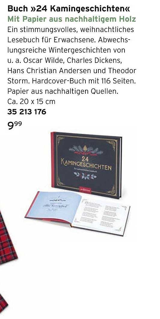 Buch »24 Kamingeschichten« - Mit Papier aus nachhaltigem Holz