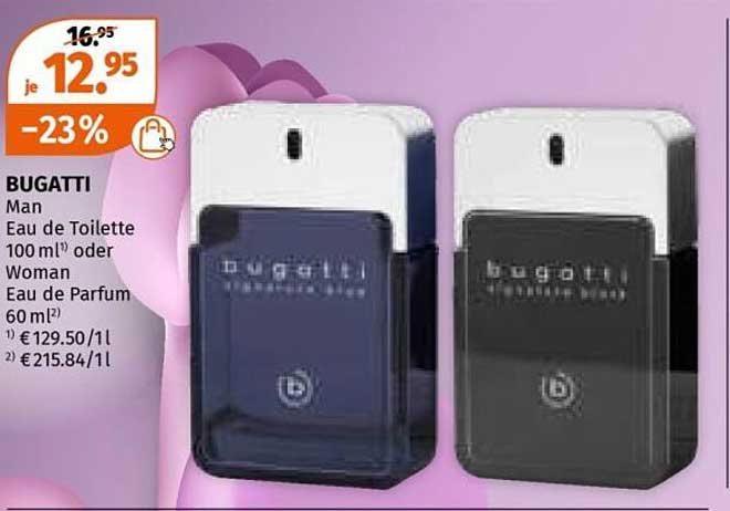 BUGATTI Man Eau de Toilette 100 ml oder Woman Eau de Parfum 60 ml