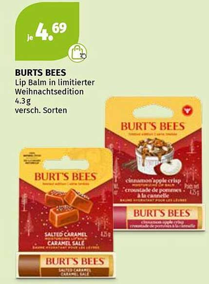 BURT'S BEES Lip Balm in limitierter Weihnachtsedition