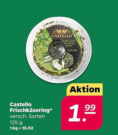 Castello Frischkäsering 125 g - verschiedene Sorten