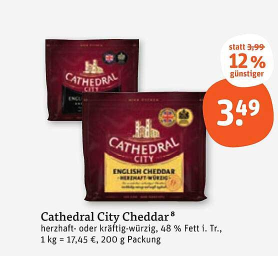 Cathedral City Cheddar 200 g - herzhaft oder kräftig-würzig