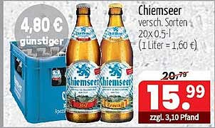 Chiemseer verschiedene Sorten 20 x 0,5 l