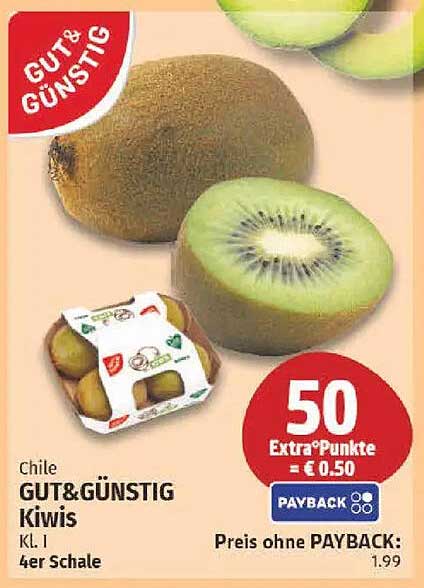 Chile GUT&GÜNSTIG Kiwis Kl. I 4er Schale