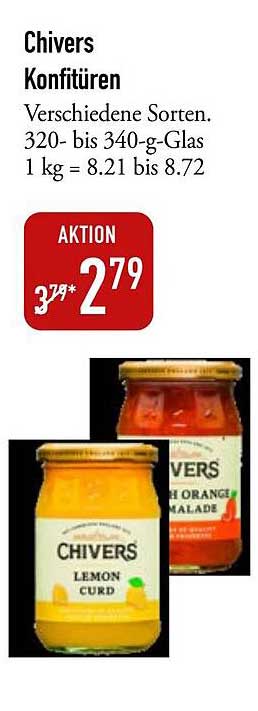 Chivers Konfitüren – Verschiedene Sorten im Angebot