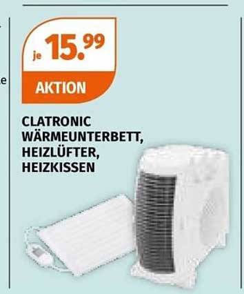 CLATRONIC Wärmeunterbett, Heizlüfter, Heizkissen