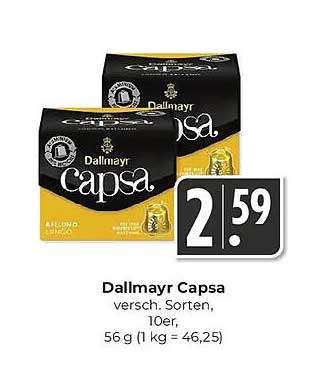 Dallmayr Capsa, verschiedene Sorten, 10er Packung