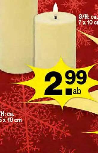 Dekorative Stumpenkerzen in verschiedenen Größen