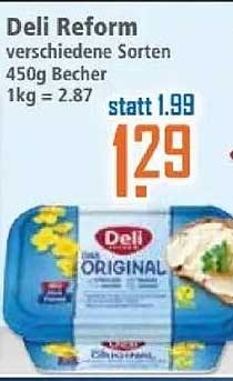 Deli Reform verschiedene Sorten 450g Becher