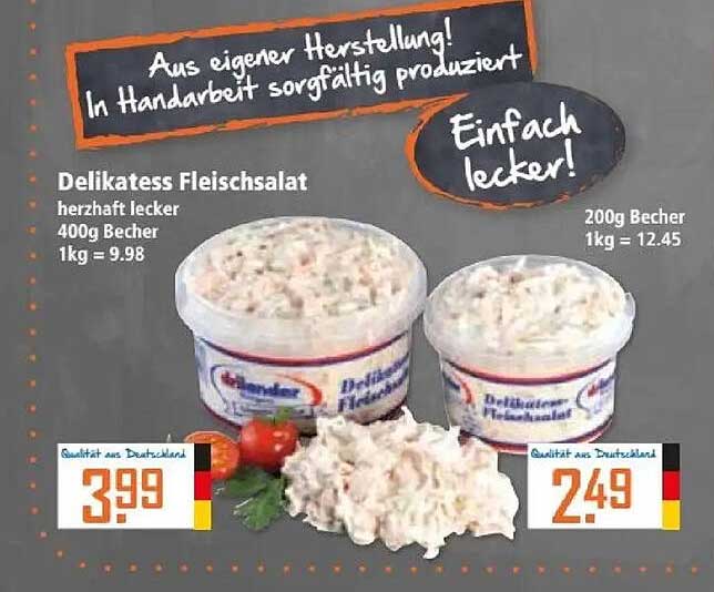 Delikatess Fleischsalat 400g Becher