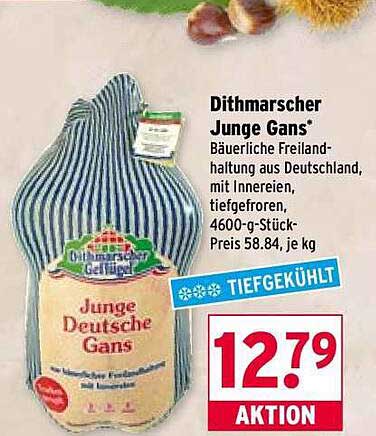 Dithmarscher Junge Gans* 4600-g-Stück, tiefgefroren