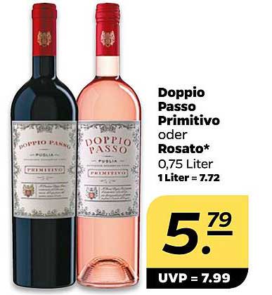 Doppio Passo Primitivo oder Rosato - 0,75 Liter