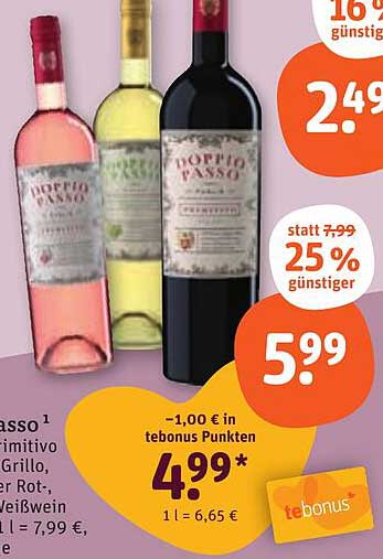 Doppio Passo Wein - Rot, Rosé und Weiß