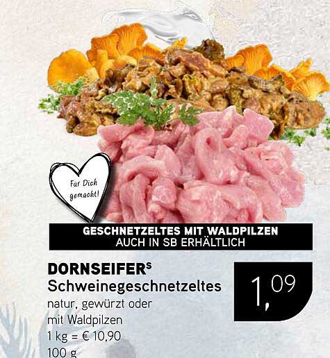 DORNSEIFER® Schweinegeschnetzeltes mit Waldpilzen