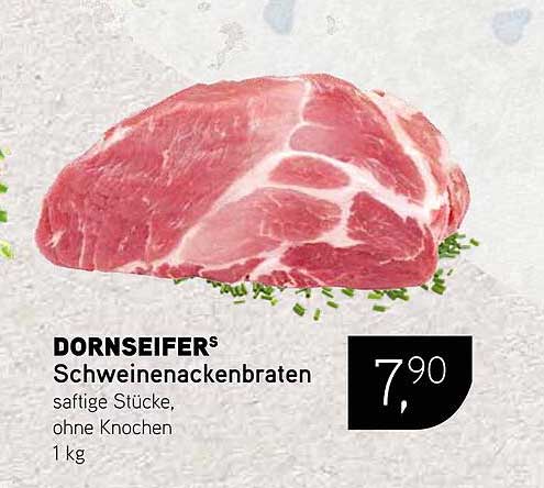 DORNSEIFER® Schweinenackenbraten 1 kg - saftige Stücke, ohne Knochen