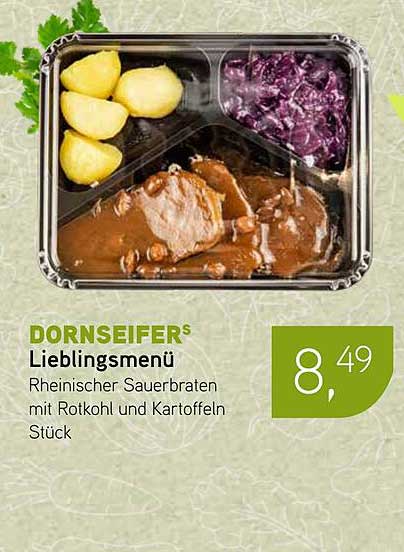 DORNSEIFERS Lieblingsmenü - Rheinischer Sauerbraten mit Rotkohl und Kartoffeln Stück