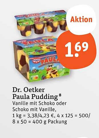 Dr. Oetker Paula Pudding 8 x 50 g Packung