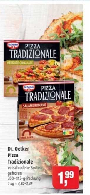 Dr. Oetker Pizza Tradizionale verschiedene Sorten gefroren