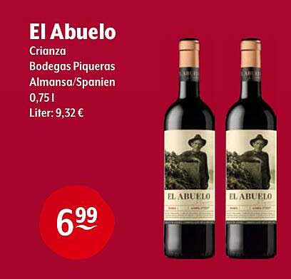 El Abuelo Crianza - Bodegas Piqueras, 0,75 l