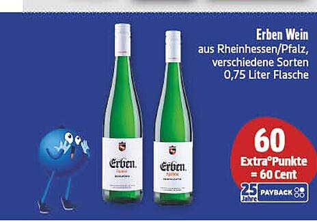 Erben Wein aus Rheinhessen/Pfalz, verschiedene Sorten, 0,75 Liter Flasche