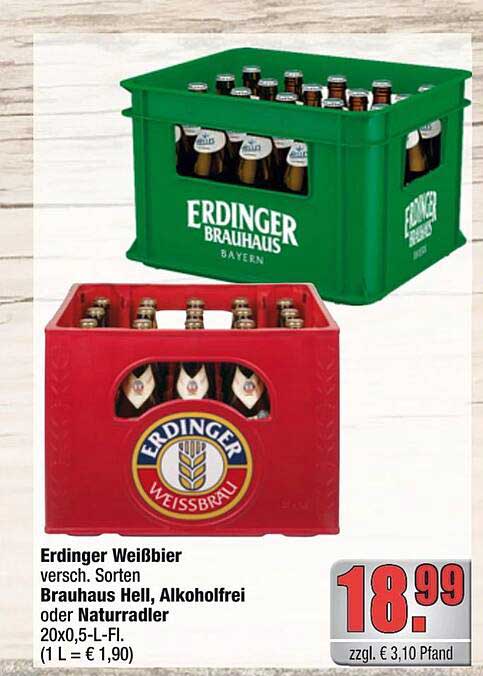 Erdinger Weißbier 20x0,5-L-FI