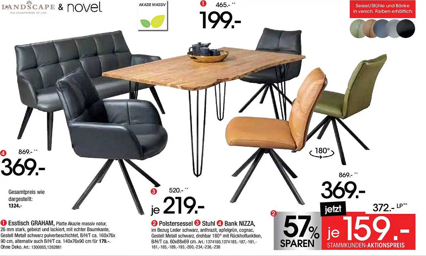 Essstuhl GRAHAM - Stilvoll und Komfortabel