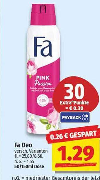 FA Deo PINK Passion 150 ml