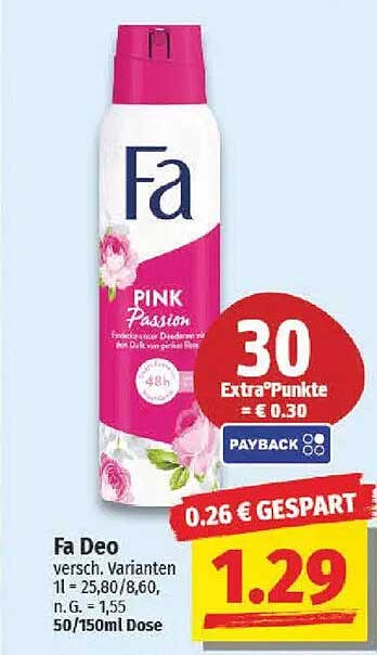 Fa Deo Pink Passion 150ml