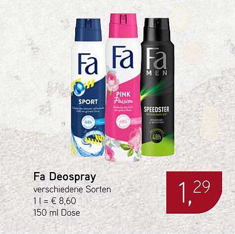 Fa Deospray – verschiedene Sorten für jeden Geschmack