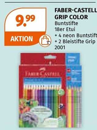FABER-CASTELL GRIP COLOR Buntstifte 18er Etui