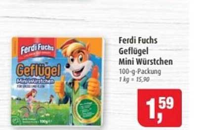 Ferdi Fuchs Geflügel Mini Würstchen 100-g-Packung