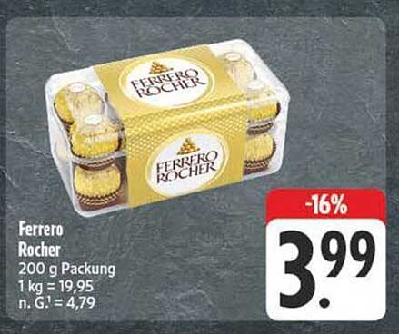 Ferrero Rocher 200 g Packung