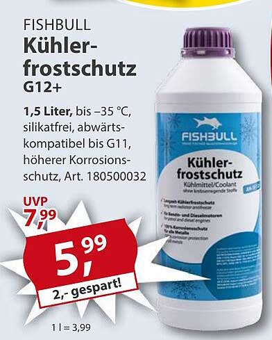 FISHBULL Kühlerfrostschutz G12+