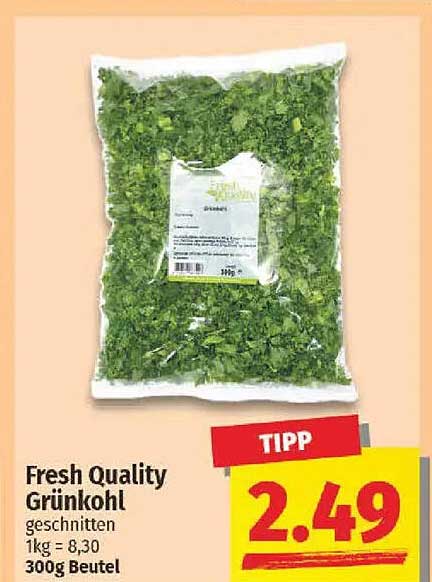 Fresh Quality Grünkohl geschnitten 300g Beutel
