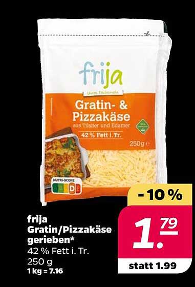 frija Gratin/Pizzakäse gerieben 250 g