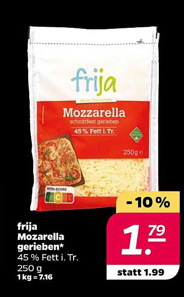 frija Mozzarella gerieben 250 g