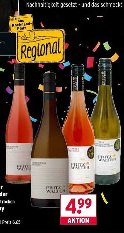 Fritz Walter Weine - 4 Sorten