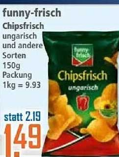 funny-frisch Chipsfrisch ungarisch 150g