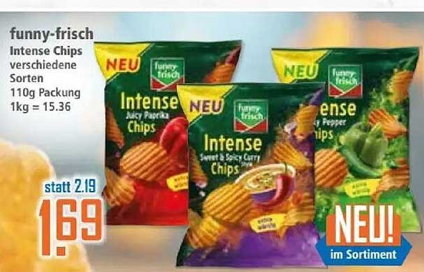 funny-frisch Intense Chips verschiedene Sorten 110g