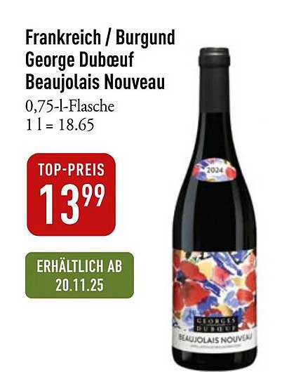 George Duboeuf Beaujolais Nouveau 0,75 l