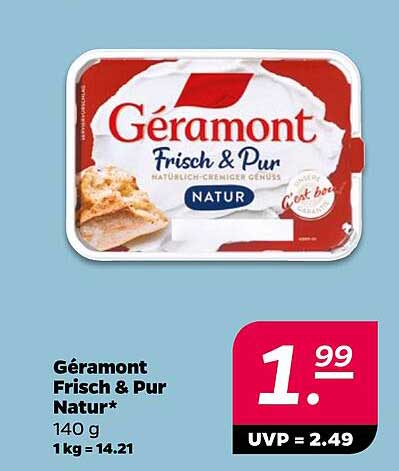 Géramont Frisch & Pur Natur 140 g