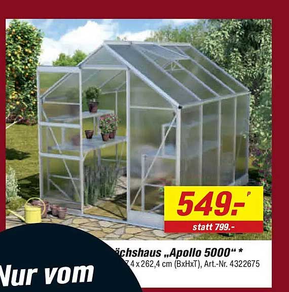 Gewächshaus „Apollo 5000“