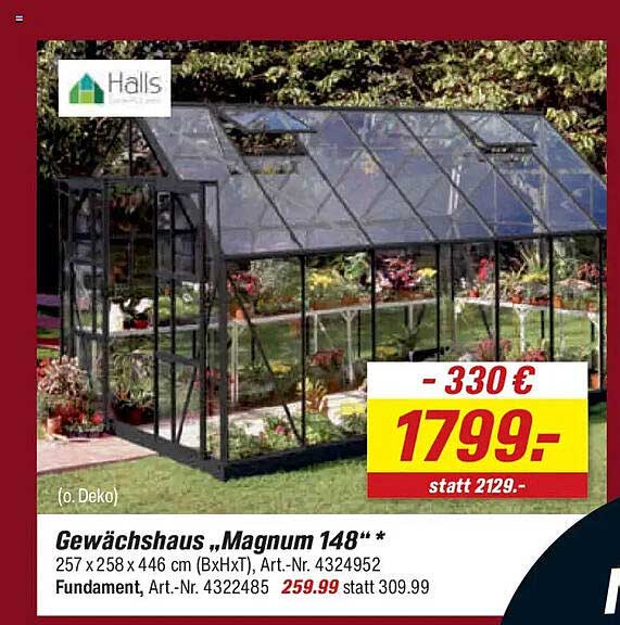 Gewächshaus „Magnum 148“