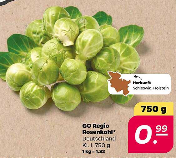 GO Regio Rosenkohl 750 g für nur 0,99 €