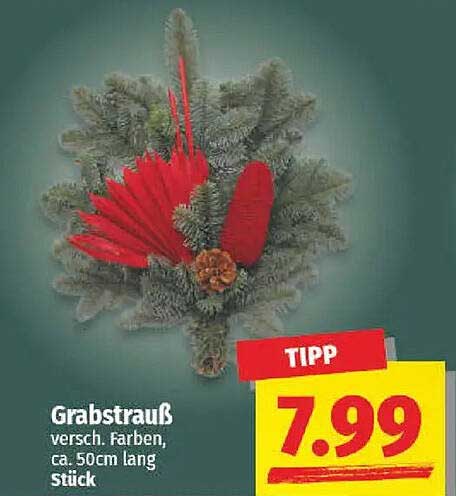 Grabstrauß versch. Farben, ca. 50cm lang Stück