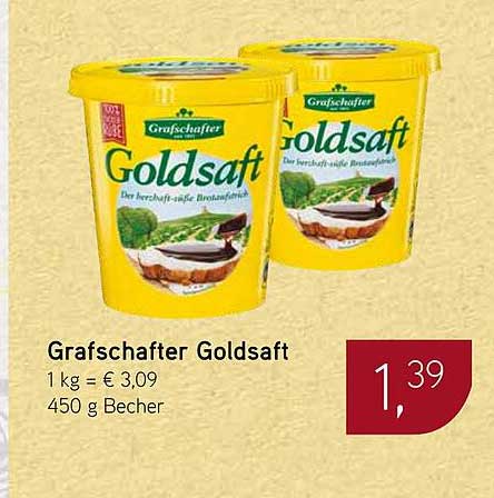 Graf Schafter Goldsaft 450 g Becher