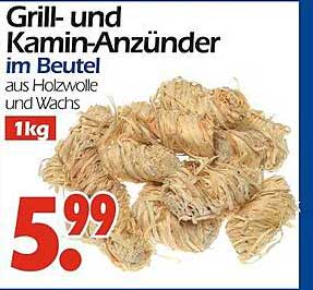 Grill- und Kamin-Anzünder im Beutel aus Holz und Wachs 1kg