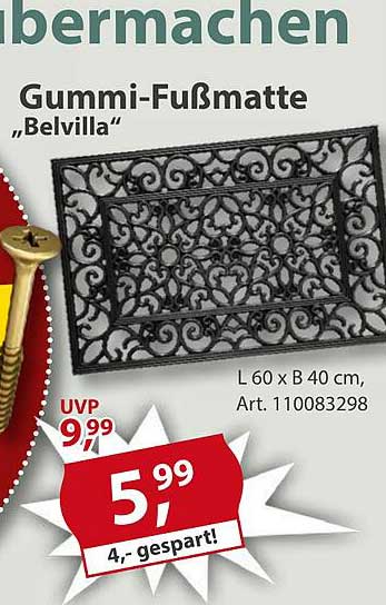 Gummi-Fußmatte "Belvilla"