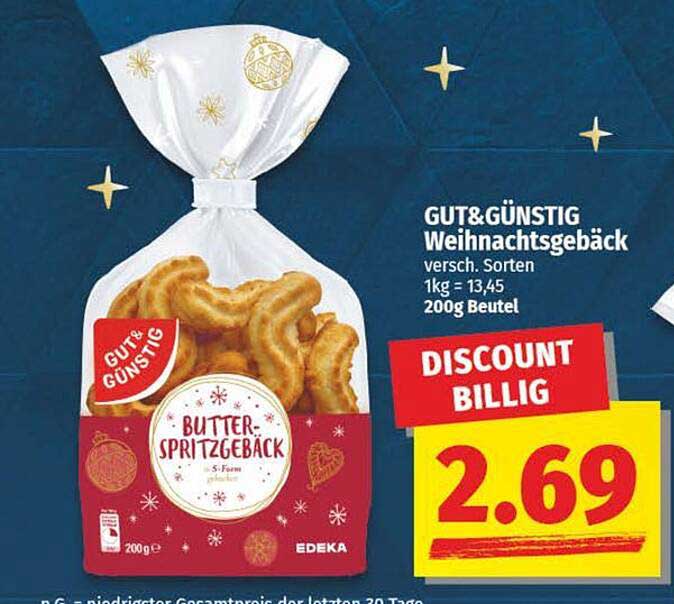 GUT& GÜNSTIG Weihnachtsgebäck 200g