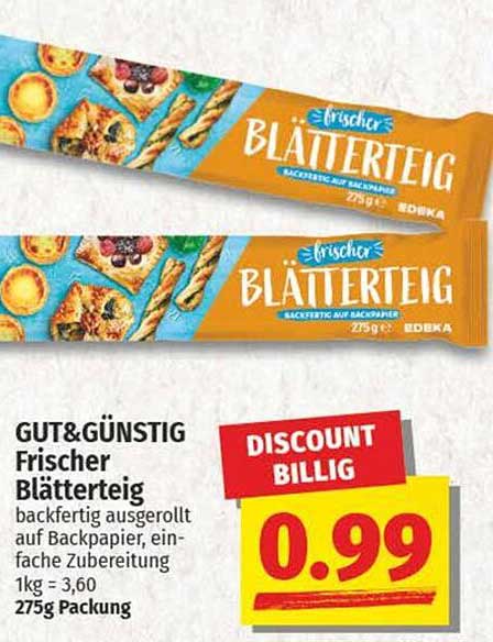 GUT&GÜNSTIG Frischer Blätterteig